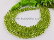 Peridot Faceted Onion Beads